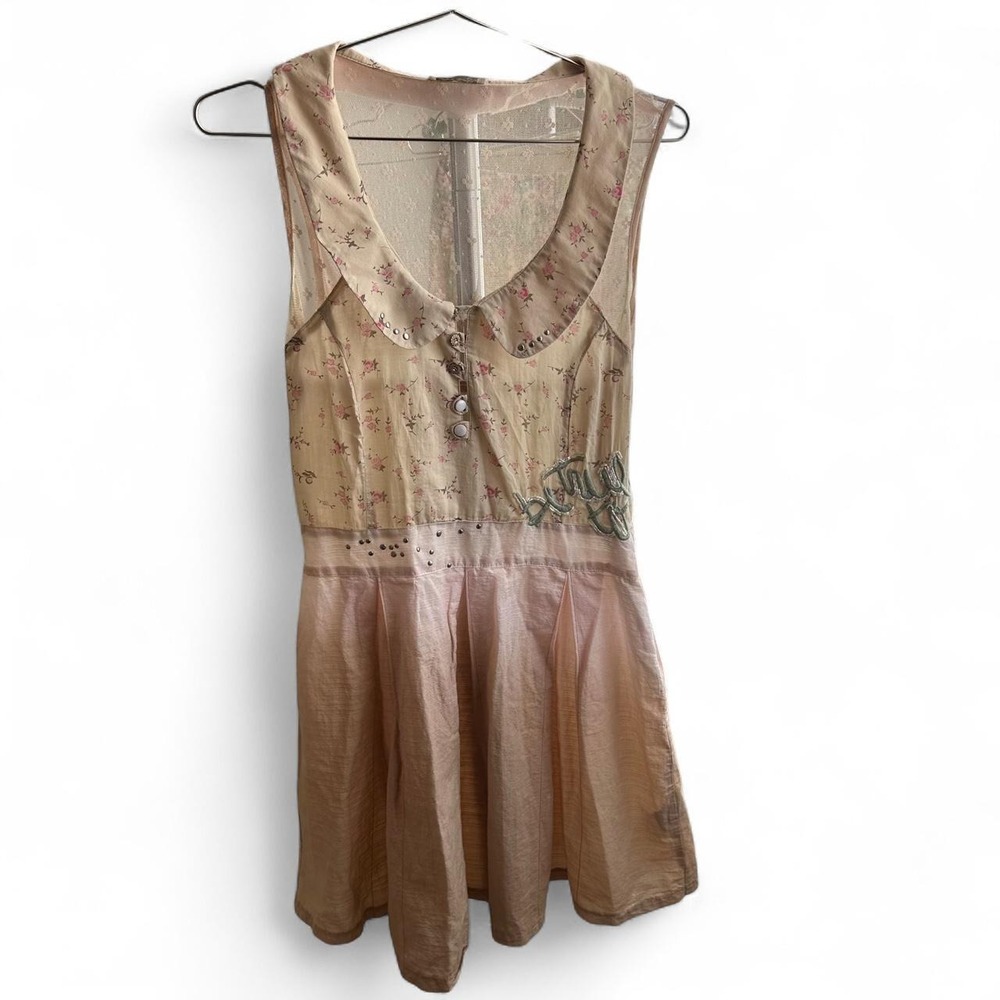 Angel Never Dies pink dress with floral details